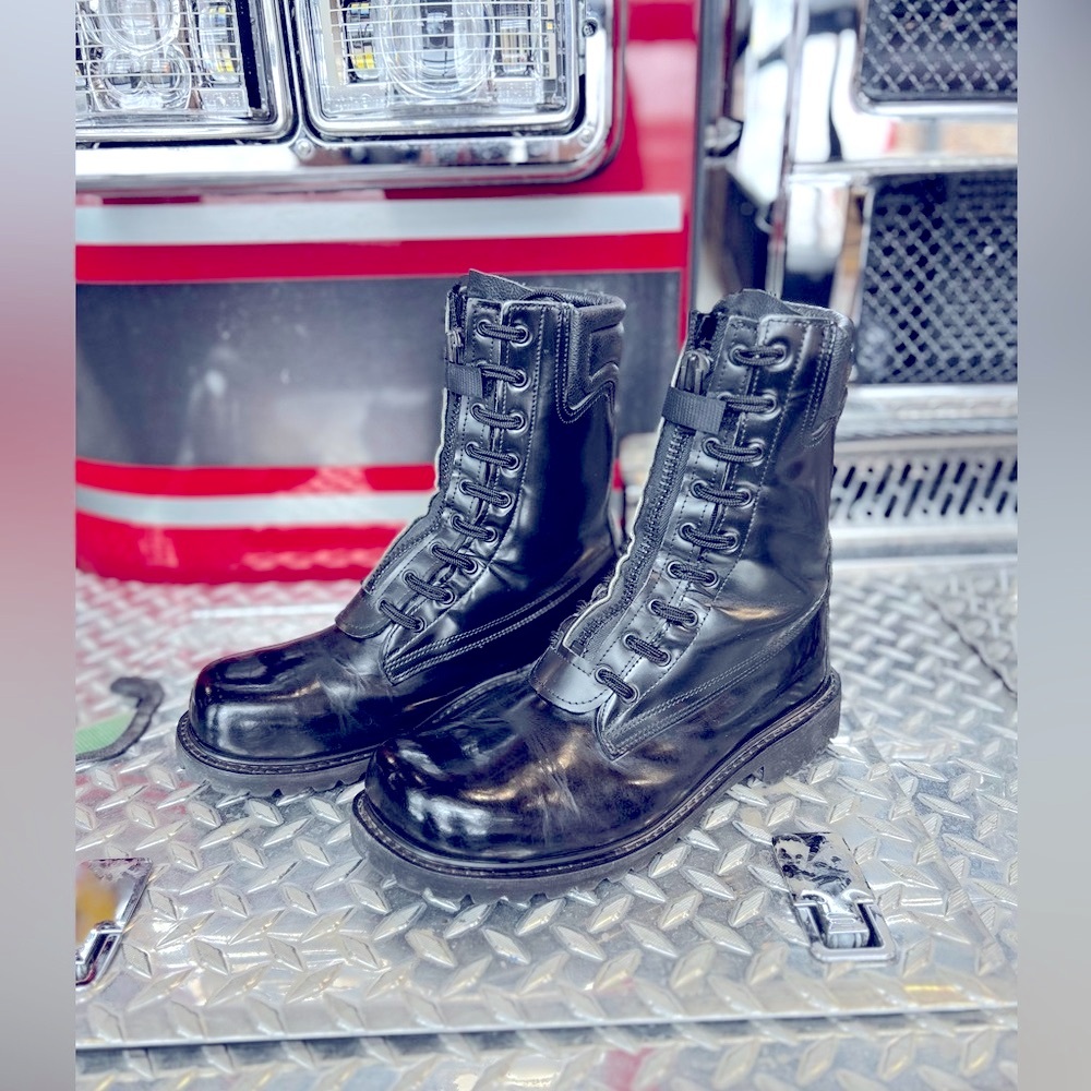 All American, Firefighter Station/Duty Boot, 8.0 EE, Protective Toe Cap